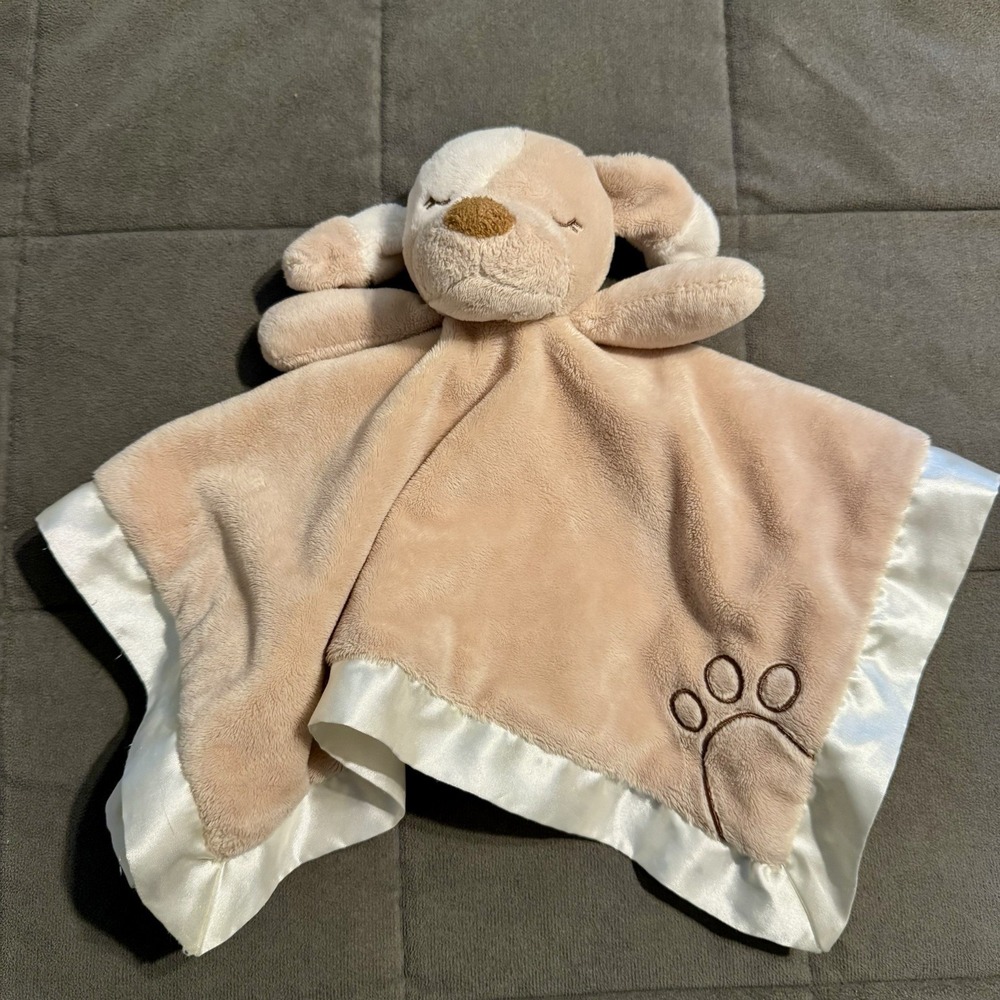 Douglas Puppy Lil' Snugglers Baby Plush Lovey Security Blanket Tan Auggie Dog